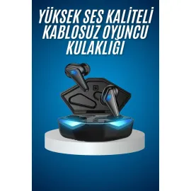 Bluetooth Kulaklık Oyuncu Kulaklığı RGB Işıklı Oyunlarda Düşük Gecikme