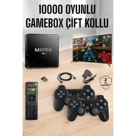 TV Box Çift Oyun Kollu 10000 Oyunlu Atari