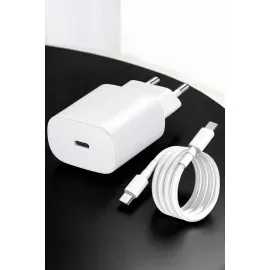 Şarj Aleti İos 15/15 Pro Max Uyumlu Şarj Adaptörü Ve Kablosu