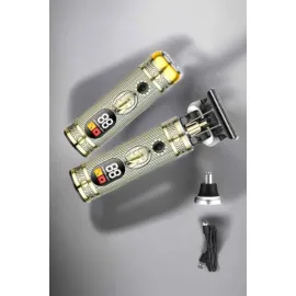 Tıraş Makinesi Üç Başlıklı Saç Sakal ve Vücut Tıraşına Uygun