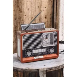 Nostaljik Radyo Usb,aux Ve Sd Kart Girişli Bluetooth Bağlantılı