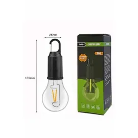 Şarjlı Aydınlatma Ampul Tasarımlı Ambians Işık Askılı Kamp Lambası