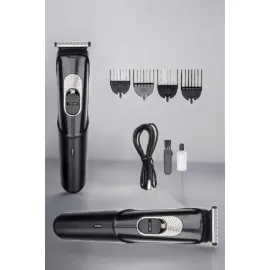 Saç Sakal Vücut Şarjlı Kablosuz Tıraş Makinesi Profesyonel Paslanmaz Çelik