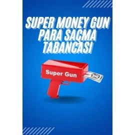 Kırmızı Çocuklara Özel Para Fırlatma Makinesi Para Saçma Tabancası