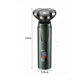 Dijital Göstergeli 3 Başlıklı Tıraş Makinesi Islak Kuru Lazer Öncesi Günlük