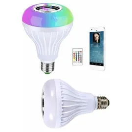 Kumandalı Rgb Led Işık Bluetooth Hoparlör Ses Lambası Renkli Ampul