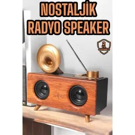 Çalar Radyo Müzik Kutusu Nostaljik Hoparlör Speaker