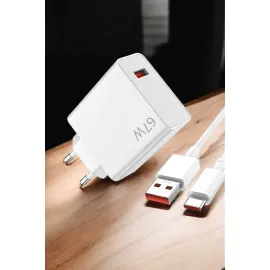Şarj Aleti Turbo Hızlı 67W Type-C Hızlı Şarj