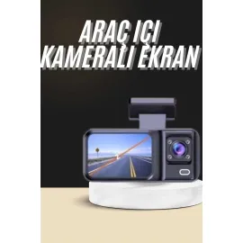 1080p Sürüş Kaydedici 2 İnç Araç Araba Ön İç Arka DVR IPS Ekran