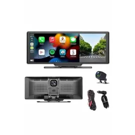 4K Ultra Araç İçi Ön Ve Arka Kameralı Ekran Hd 2 Kameralı Torpido Üstü Araç Multimedya