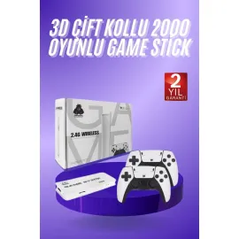 3D 4K HD 2.4G Game Stick 4K Ultra Hd Oyun Konsolu Çift Kollu
