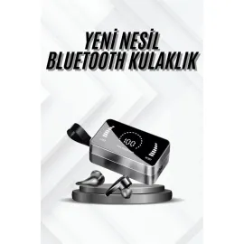 TWS Bluetooth Kulaklık Kablosuz Uzun Pil Ömrü Dijital Göstergeli Powerbank
