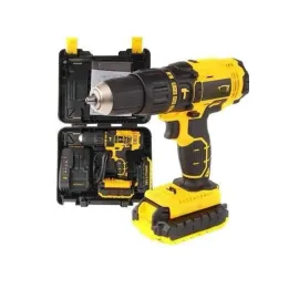 Metal Şanzıman Çift Akülü Bakır Sargı 24 Parça Led Aydınlatmalı Matkap Seti