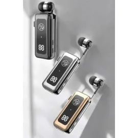 Makaralı Bluetooth Kulaklık Kulak İçi Dijital Göstergeli Yüksek Ses Kaliteli