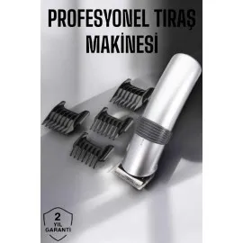 4 Taraklı Taşınabilir Profesyonel Saç Ve Sakal Kesme Tıraş Makinesi