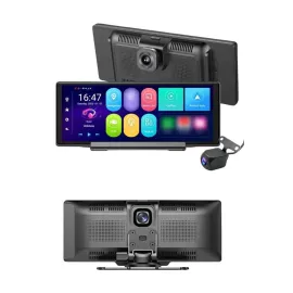 Android ve İOS Uyumlu Ön Arka Çift Kameralı Araç Ekranı Dokunmatik CarPlay