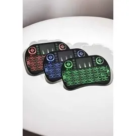 Usb Bağlantılı Mini Q Klavye Işıklı Tüm Cihazlara Uyumlu