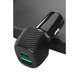 38W Oto Çakmaklık Araç Içi Şarj Cihazı Hızlı Şarj Uzun Ömürlü