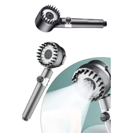 Duş Başlığı Yüksek Basınçlı Masaj Taraklı 3 Kademeli