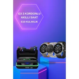 Yeni Nesil Akıllı Saat Ve Bluetooth Kulaklık Titreşim Bildirimleri Uyku Takibi