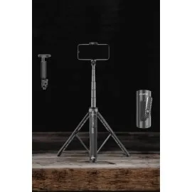 Tripod Kablosuz Bluetooth Bağlantılı Selfie Çubuğu 360 Derece Dönebilen
