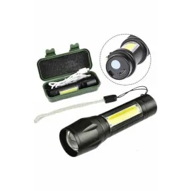 Led Lamba El Feneri Küçük Taşınabilir USB Şarjlı Acil Durum Lambası