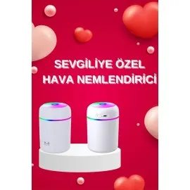 Sevgiliye Hediye Led Işıklı Hava Nemlendirici Usb Şarjlı Sevgiliye Özel