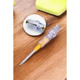 Çift Taraflı Elektrik Kontrol Kalemi Şeffaf Tornavida