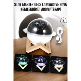 Aromaterapi Hava Nemlendirici Masa Ve Gece Lambası