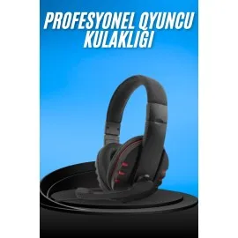 Oyuncu Kulaklığı Kulak Üstü Kablolu Gaming Kulaklık Mikrofonlu Anc Özelliği