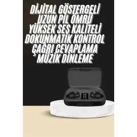 Kablosuz Dijital Göstergeli Çağrı Cevaplayabilen TWS 5.0 Bluetooth Kulaklık