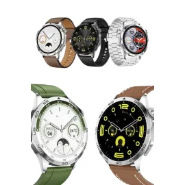 Amoled Ekran 3 Kordonlu Akıllı Saat 5.0 Bluetooth Bağlantılı Android ve İOS Uyumlu