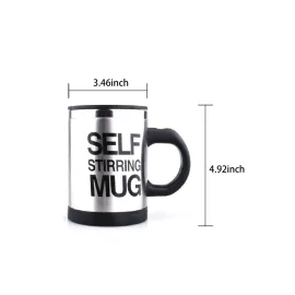 Sıcak Tutan Termos Bardak Kendi Kendini Karıştıran Mikser Kupa