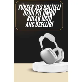 2025 Model Kulak Üstü Kablosuz Bluetooth Kulaklık Gürültü Azalta Uzun Pil