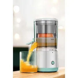 Katı Meyve Sıkacağı Taşınabilir USB Şarjlı Pratik Paslanmaz Çelik Bıçaklı