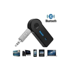 Yeni Nesil Bluetooth Aux Araç Kiti Siyah TV Tablet Telefon Araç Araba