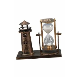 Hediyelik Eşya Retro Ahşap Deniz Feneri Kum Saati Biblo