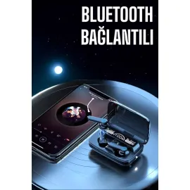 Bluetooth Kulaklık Powerbankli Dijital Göstergeli Dokunmatik Kontrol