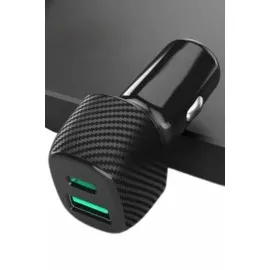 38W Oto Çakmaklık Araç Içi Şarj Cihazı Hızlı Şarj Uzun Ömürlü