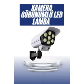 Solar Bahçe Lambası Uzaktan Kumandalı Kamera Görünümlü Hareket Sensörlü