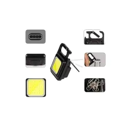 Anahtarlık Çok Amaçlı Mıknatıslı Taşınabilir Işık Led Şarjlı