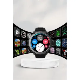 Akıllı Saat Amoled Ekran Metal Ve Deri Kordonlu Uyku ve Sağlık Takibi Titreşimli