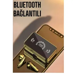 Aynalı Bluetooth Kulaklık Telefon Standlı Dijital Göstergeli