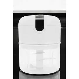 Şarjlı Portatif Doğrayıcı Mini Pratik Rondo El Doğrayıcı Üç Bıçaklı Çelik Bıçaklı