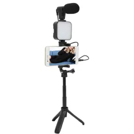 Video Making Kit Telefon Tutucu Vlog Video Mini Led Işıklı