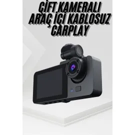 3 Kameralı 2 İnç 1080P Araç İçi Kamera Sürüş Kamerası Carplay