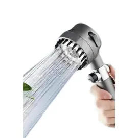 Yüksek Performanslı Masaj Etkili Su Tasarruflu Duş Başlığı Krom Kaplama Uzun Ömürlü