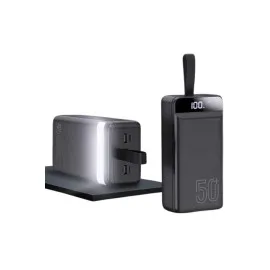 Powerbank 50.000 Mah Dijital Göstergeli Taşınabilir 4 Portlu Hızlı Powerbank