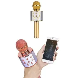 Bluetooth Hoparlör Usb Aux Sd Kart Kaoroke Mikrofon Uzun Pil Ömrü