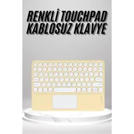 Touchpad Uyumlu Bluetooth Klavye Slim Kablosuz Wifi Q Klavye